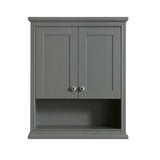 Deborah Bathroom Wall-Mounted Storage Cabinet in Dark Gray