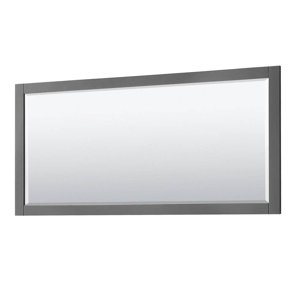Avery 72 Inch Double Bathroom Vanity in Dark Gray, Carrara Cultured Marble Countertop, Undermount Square Sinks, 70 Inch Mirror