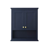 Avery Wall-Mounted Bathroom Storage Cabinet in Dark Blue
