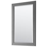 Daria 36 Inch Single Bathroom Vanity in Dark Blue, No Countertop, No Sink, 24 Inch Mirror