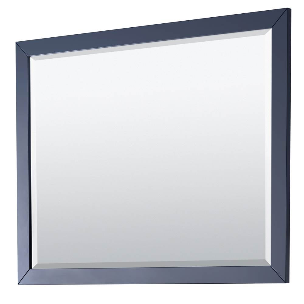 Daria 48 Inch Single Bathroom Vanity in Dark Blue, No Countertop, No Sink, 46 Inch Mirror