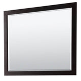 Daria 48 Inch Single Bathroom Vanity in Dark Espresso, Carrara Cultured Marble Countertop, Undermount Square Sink, 46 Inch Mirror