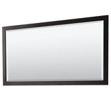 Daria 80 Inch Double Bathroom Vanity in Dark Espresso, Carrara Cultured Marble Countertop, Undermount Square Sinks, 70 Inch Mirror