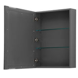 Daria 72 Inch Double Bathroom Vanity in Dark Blue, No Countertop, No Sink, Medicine Cabinets