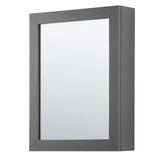 Daria 30 Inch Single Bathroom Vanity in Dark Blue, No Countertop, No Sink, Medicine Cabinet