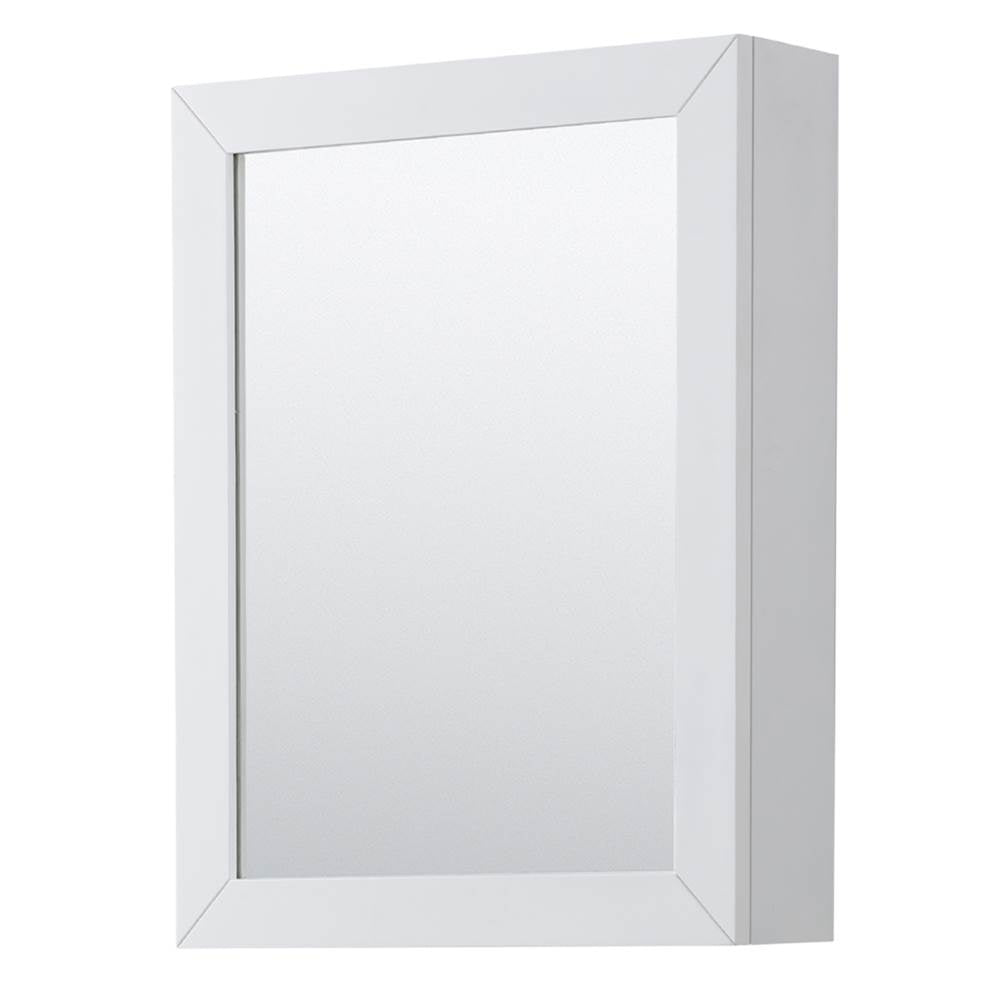 Daria 72 Inch Double Bathroom Vanity in White, White Cultured Marble Countertop, Undermount Square Sinks, Medicine Cabinets