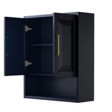 Daria Wall-Mounted Storage Cabinet in Dark Blue