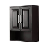 Wyndham Collection - Daria Wall-Mounted Storage Cabinet in Dark Espresso - Dark Espresso
