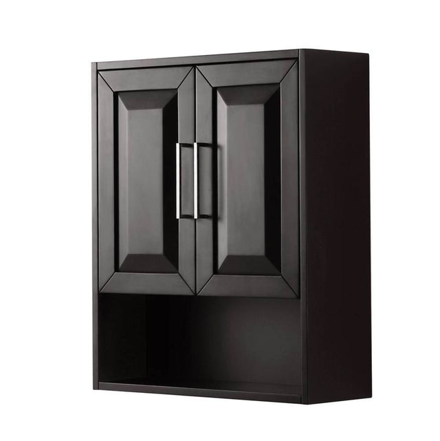 Wyndham Collection - Daria Wall-Mounted Storage Cabinet in Dark Espresso - Dark Espresso