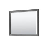 Margate 48 Inch Single Bathroom Vanity in Dark Gray, No Countertop, No Sink, and 44 Inch Mirror