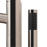 Taron Modern-Style Bathroom Tub Filler Faucet (Floor-mounted) in Brushed Nickel