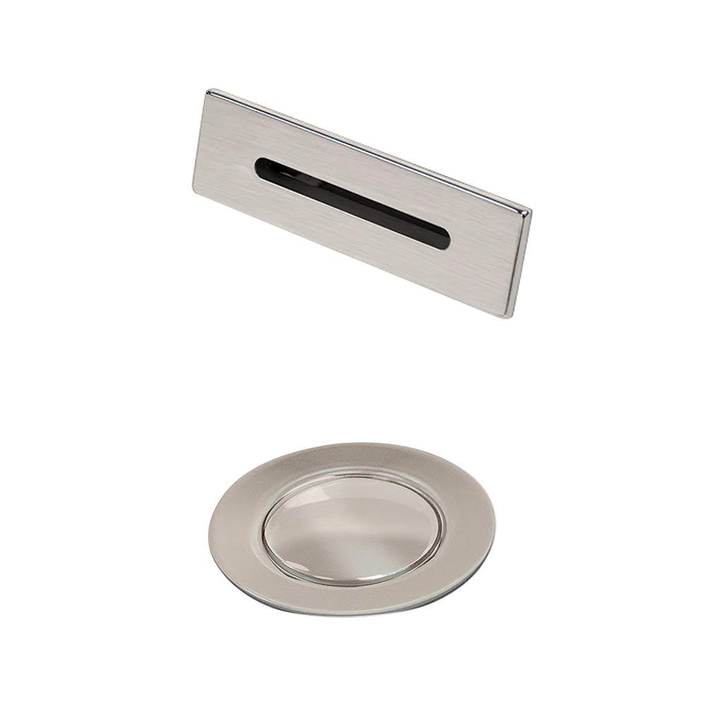 Wyndham Collection - Wyndham Collection Brushed Nickel Universal Square Bathtub Trim Kit