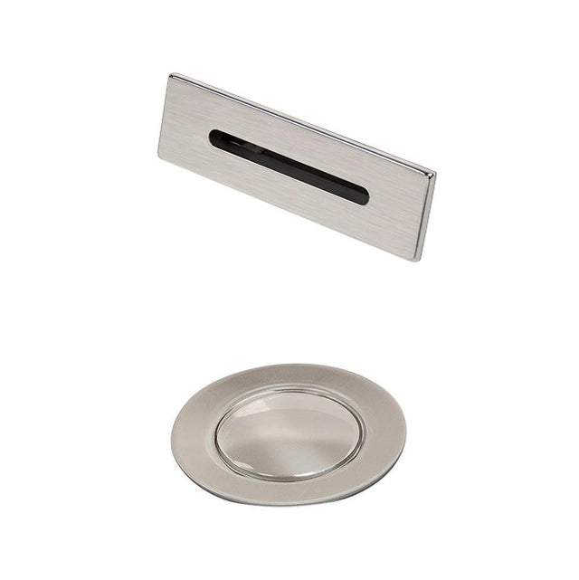 Wyndham Collection - Wyndham Collection Brushed Nickel Universal Square Bathtub Trim Kit