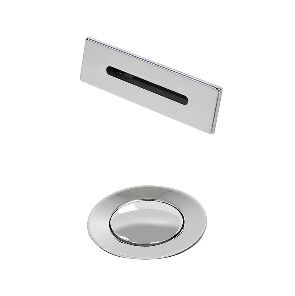 Wyndham Collection - Wyndham Collection Polished Chrome Universal Square Bathtub Trim Kit