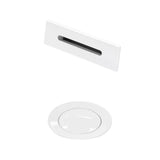 Wyndham Collection - Wyndham Collection Shiny White Universal Square Bathtub Trim Kit