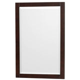 Acclaim 60 Inch Double Bathroom Vanity in Espresso, Light-Vein Carrara Cultured Marble Countertop, Undermount Square Sinks, 24 Inch Mirrors