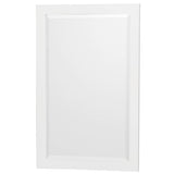 Acclaim 72 Inch Double Bathroom Vanity in White, Light-Vein Carrara Cultured Marble Countertop, Undermount Square Sinks, 24 Inch Mirrors