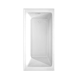 Grayley 60 x 30 Inch Alcove Bathtub in White with Right-Hand Drain and Overflow Trim in Shiny White