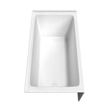 Grayley 60 x 32 Inch Alcove Bathtub in White with Left-Hand Drain and Overflow Trim in Shiny White