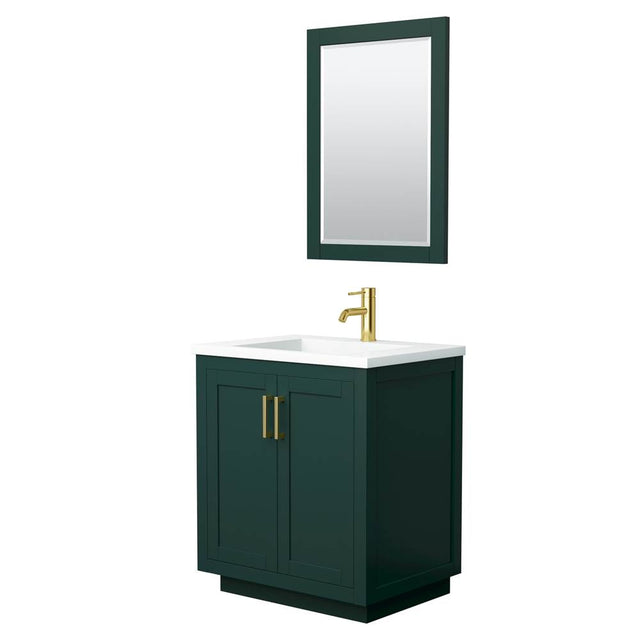 Wyndham Collection - Miranda 30 Inch Single Bathroom Vanity in Green