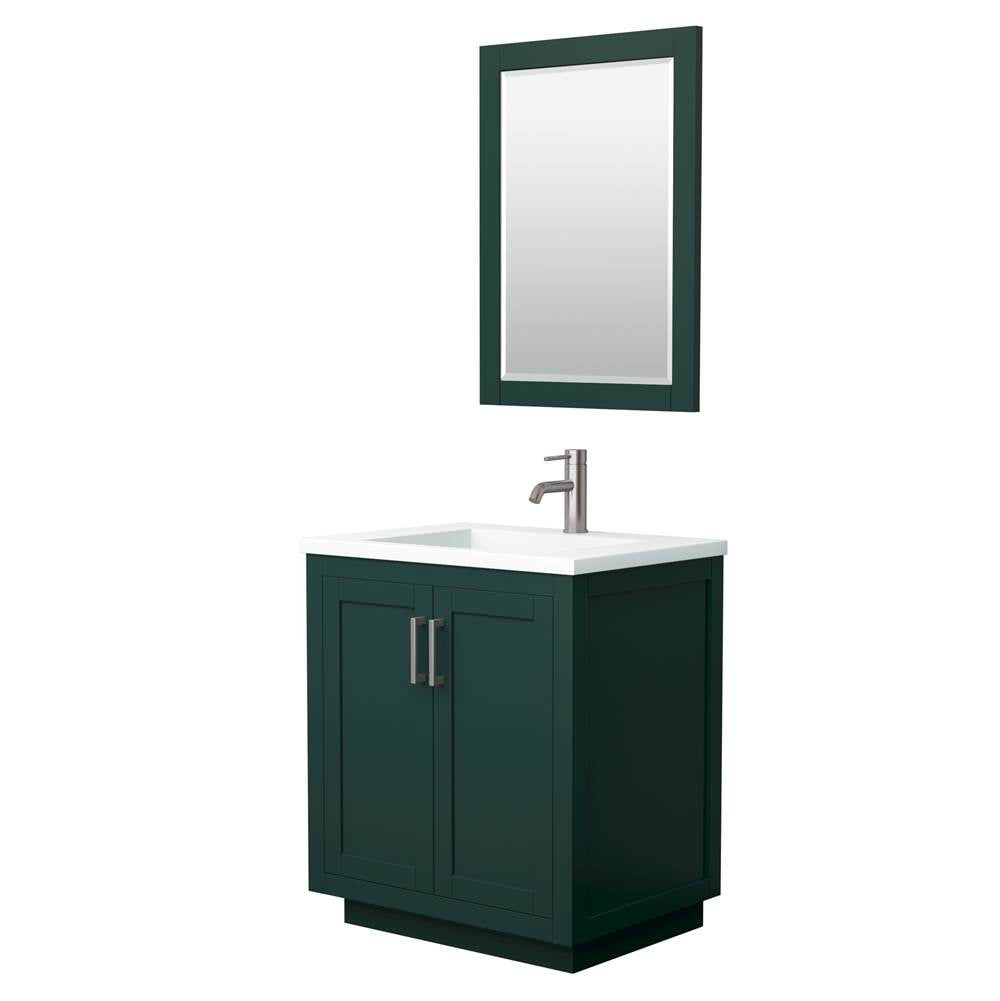 Wyndham Collection - Miranda 30 Inch Single Bathroom Vanity in Green