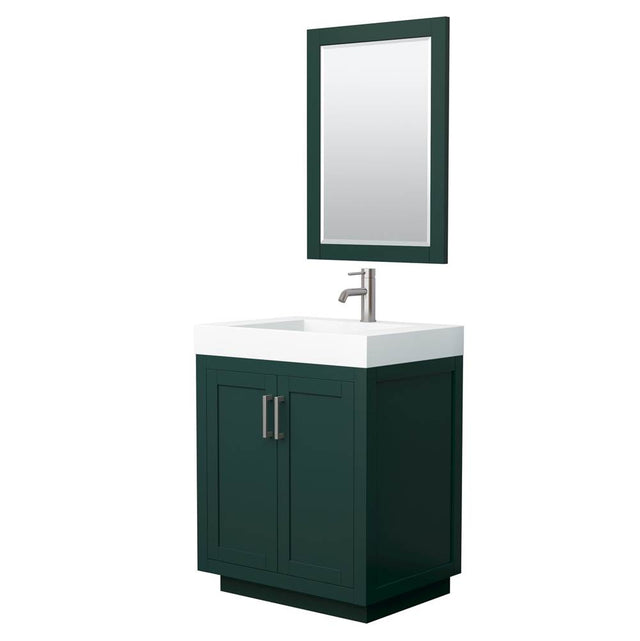 Wyndham Collection - Miranda 30 Inch Single Bathroom Vanity in Green