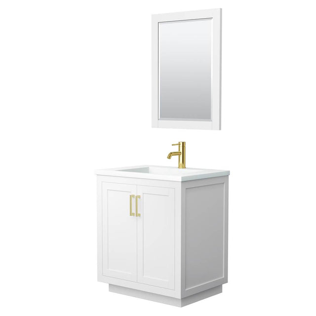 Wyndham Collection - Miranda 30 Inch Single Bathroom Vanity in White