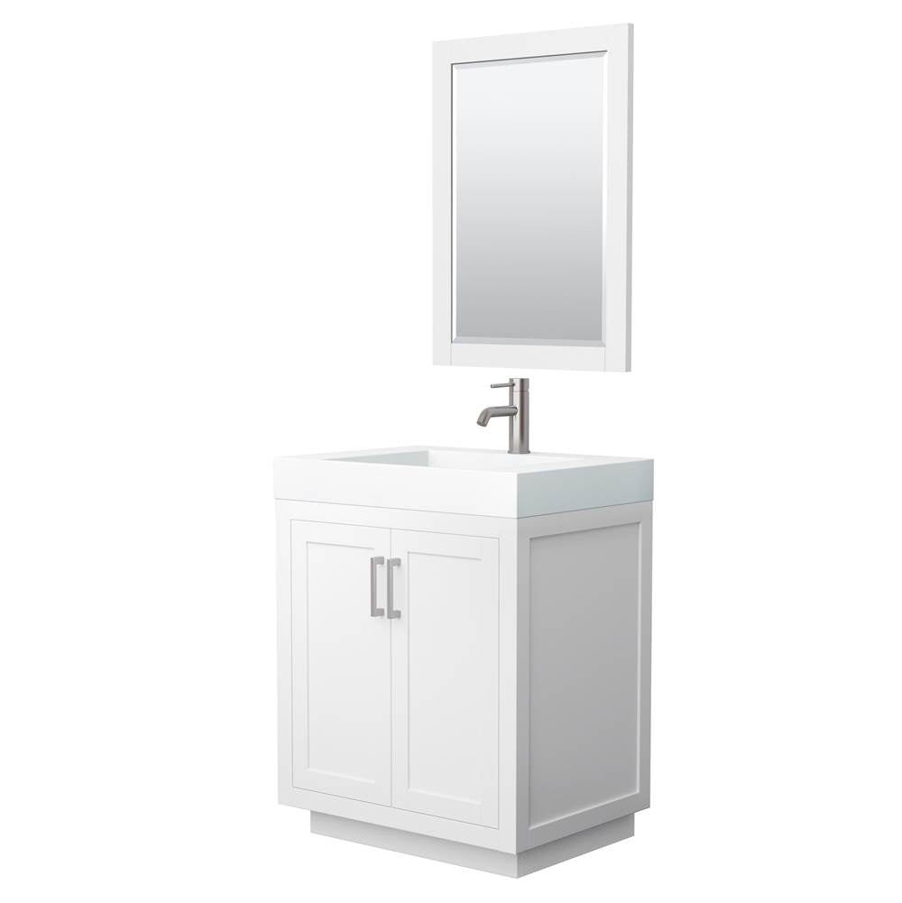 Wyndham Collection - Miranda 30 Inch Single Bathroom Vanity in White