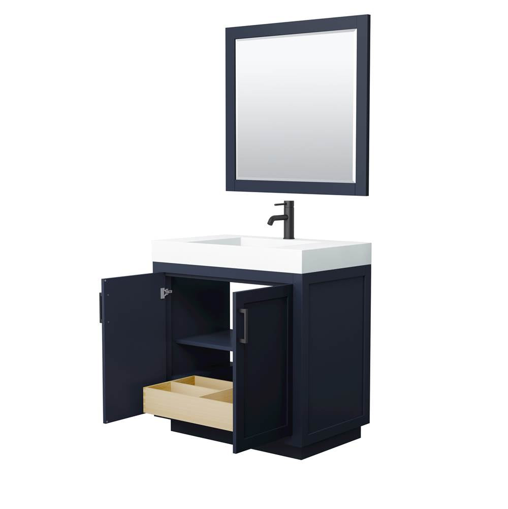 Miranda 36 Inch Single Bathroom Vanity in Dark Blue