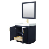 Miranda 36 Inch Single Bathroom Vanity in Dark Blue