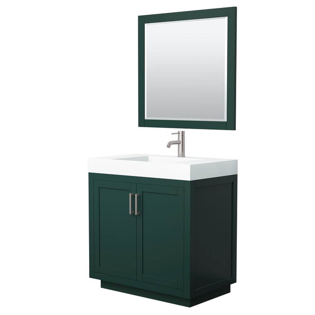 Wyndham Collection - Miranda 36 Inch Single Bathroom Vanity in Green