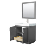 Miranda 36 Inch Single Bathroom Vanity in Dark Gray