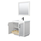 Miranda 36 Inch Single Bathroom Vanity in White