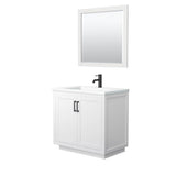 Wyndham Collection - Miranda 36 Inch Single Bathroom Vanity in White