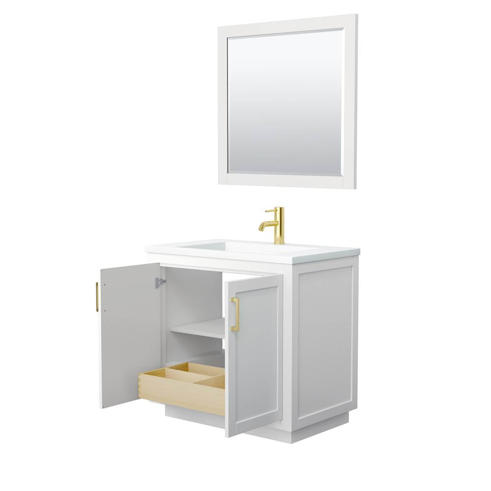 Miranda 36 Inch Single Bathroom Vanity in White