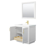 Miranda 36 Inch Single Bathroom Vanity in White