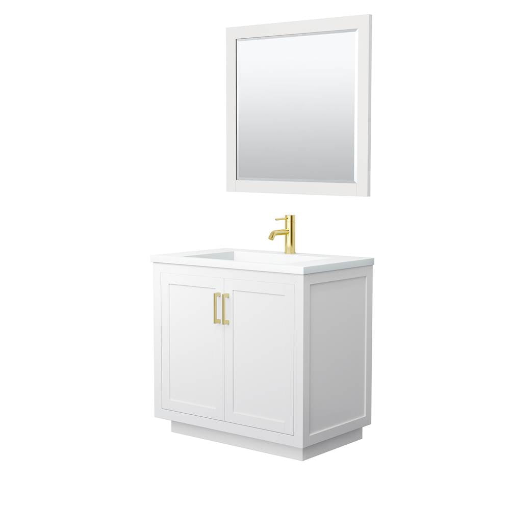 Wyndham Collection - Miranda 36 Inch Single Bathroom Vanity in White