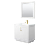 Wyndham Collection - Miranda 36 Inch Single Bathroom Vanity in White