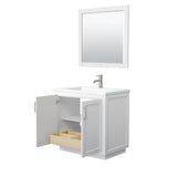 Miranda 36 Inch Single Bathroom Vanity in White