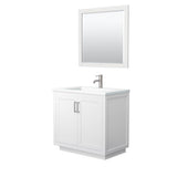 Wyndham Collection - Miranda 36 Inch Single Bathroom Vanity in White