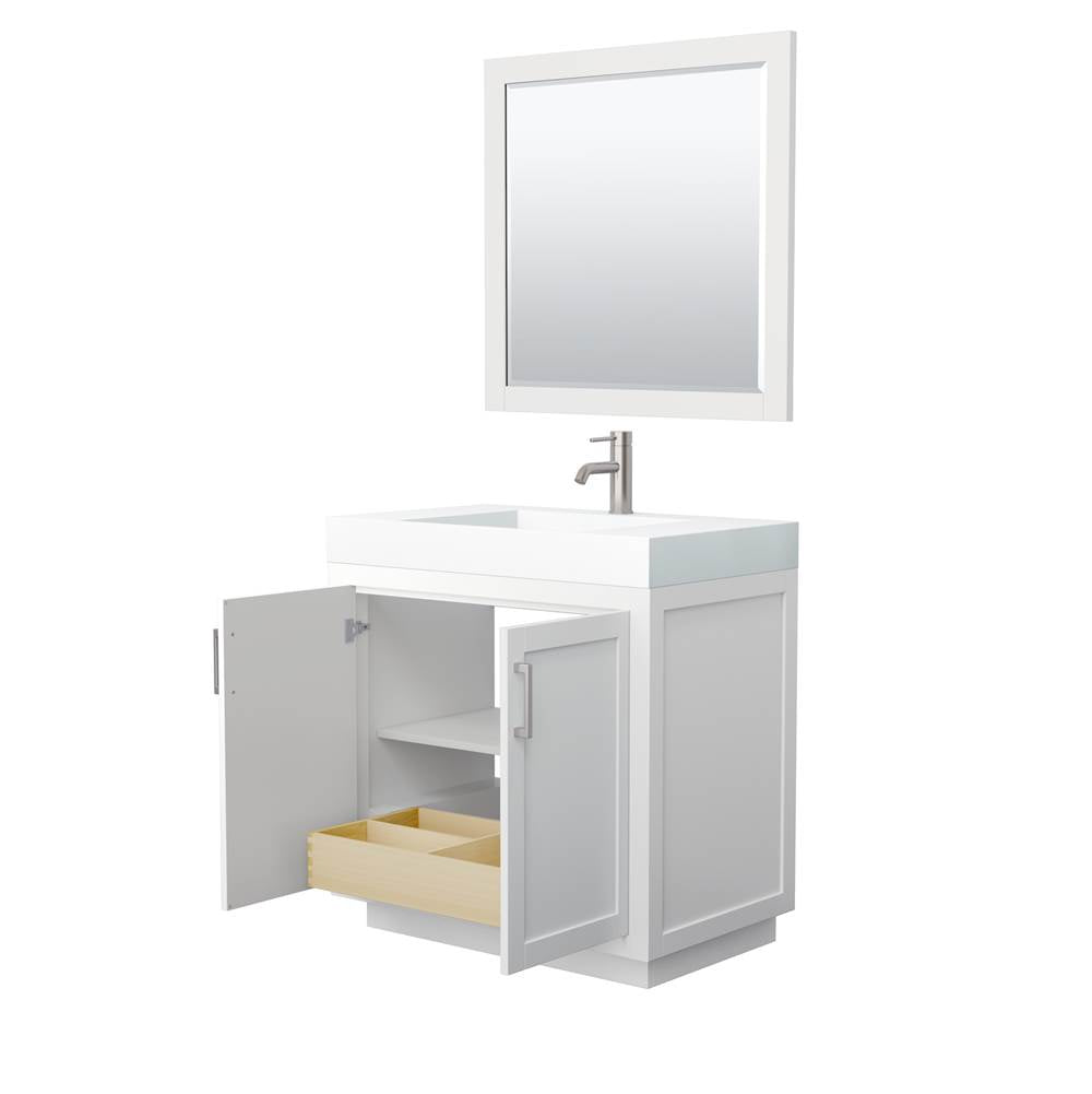 Miranda 36 Inch Single Bathroom Vanity in White