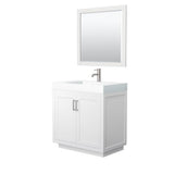 Wyndham Collection - Miranda 36 Inch Single Bathroom Vanity in White