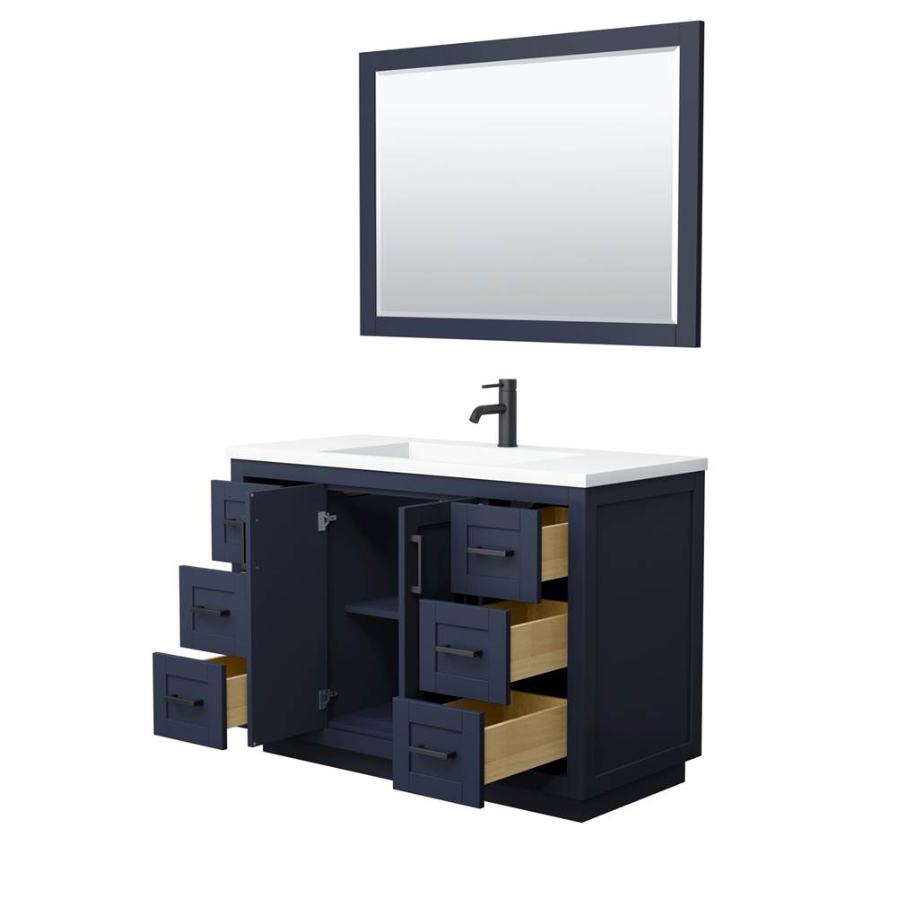Miranda 48 Inch Single Bathroom Vanity in Dark Blue