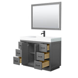 Miranda 48 Inch Single Bathroom Vanity in Dark Gray