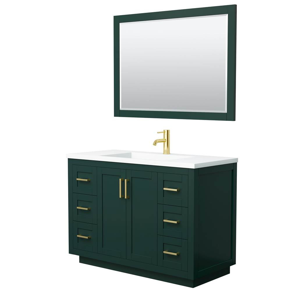 Wyndham Collection - Miranda 48 Inch Single Bathroom Vanity in Green