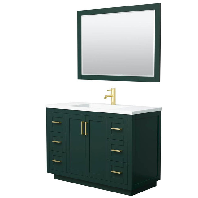 Wyndham Collection - Miranda 48 Inch Single Bathroom Vanity in Green