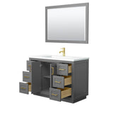 Miranda 48 Inch Single Bathroom Vanity in Dark Gray