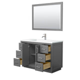 Miranda 48 Inch Single Bathroom Vanity in Dark Gray
