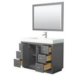 Miranda 48 Inch Single Bathroom Vanity in Dark Gray