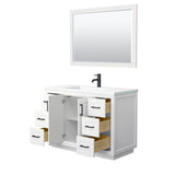 Miranda 48 Inch Single Bathroom Vanity in White